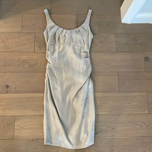 Beautiful Champagne Midi Dress